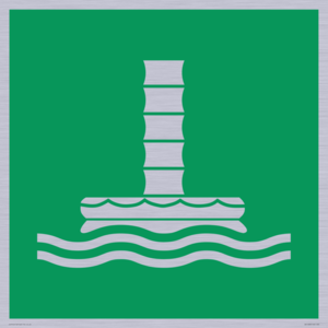 E055 safe condition marine evacuation chute